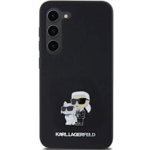 KARL LAGERFELD KLHCS24SSMHKCNPK S24 S921 Silicone Karl&Choupette Pin phone case