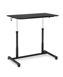 Height Adjustable Computer Desk Sit to Stand Rolling Notebook Table