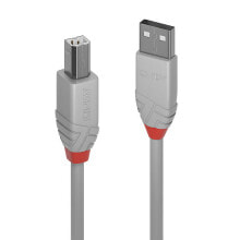 Lindy 36682 USB кабель 1 m 2.0 USB A USB B Серый