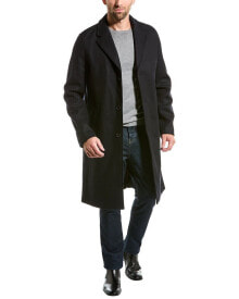 The Kooples Wool-Blend Trench Coat Men's Blue 44 купить онлайн