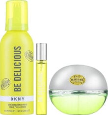 DKNY Be Delicious - Duftset (Eau de Parfum /100 ml + Eau de Parfum /15 ml + Duschmousse /150 ml)