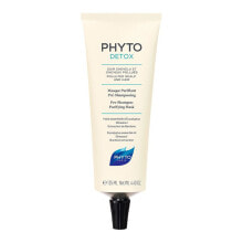 Маски и сыворотки для волос phyto Detox Mask Before Shampoo Очищающая маска с маслом эвкалипта и экстрактом лопуха 125 мл