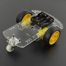 Конструкторы электронные Шасси Прямоугольное 2WD 2-колесное шасси робота с приводом от двигателя постоянного тока