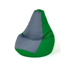 Pouffe GO GIFT Green Grey 140 x 100 cm Pear