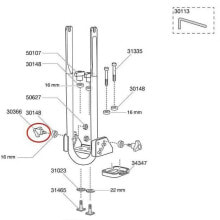 THULE Thread 3 30366Wings M6x22 mm Spare Part