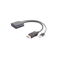 BS10-01011 - 0.3 m - HDMI Type A (Standard) - DisplayPort - Female - Male - Straight