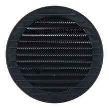 EDM Round ventilation grille recessed with mosquito net ABS 120 mm