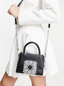 Кросс-боди aLDO Lazurda embellished mini crossbody bag in black