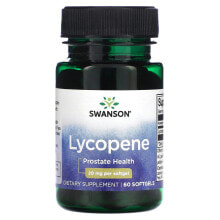 Антиоксиданты swanson, Ликопин, 20 мг, 60 мягких таблеток
