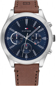 Мужские наручные часы с коричневым кожаным ремешком  Tommy Hilfiger Ashton 1791741