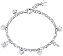 Браслеты Silver bracelet with Storie charms RZB036