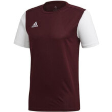 Мужские спортивные футболки Мужская футболка спортивная красная белая с логотипом для футбола Adidas Estro 19 JSY M DP3239 football jersey