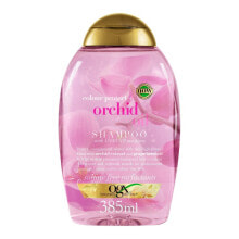 Шампуни для волос OGX Color Protect Orchid Shampoo Бессульфатный шампунь, укрепляющий цвет окрашенных волос 385 мл
