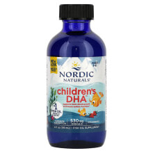 Нордик Натуралс, Children's DHA, клубника, для детей в возрасте от 1 года до 6 лет, 530 мг, 473 мл (16 жидких унций)