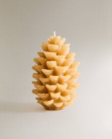 Christmas pine cone candle