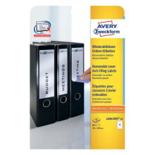 Avery Zweckform Avery L6061REV-20 - White - Rounded rectangle - Removable - 59 x 192 mm - A4 - Paper