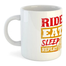 KRUSKIS Ride Eat Sleep Repeat 325ml mug