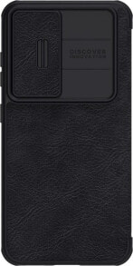 Nillkin Nillkin Qin Leather Pro Case etui Samsung Galaxy S23+ pokrowiec z klapką osłona na aparat czarne