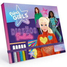 Раскраски и товары для росписи предметов для детей SUPER GIRLS