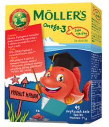 Витамины и БАДы для детей moller's Omega 3  Омега-3 из рыбьего жира для детей 45 желейных таблеток