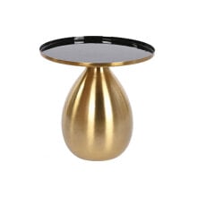 Side table DKD Home Decor Black Golden Metal 40 x 40 x 52 cm