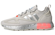 adidas originals ZX 2K Boost 减震防滑 低帮 运动休闲鞋 男款 灰红 / Кроссовки Adidas originals ZX 2K Boost FX7028