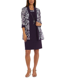 R & M Richards dress & Printed Jacket