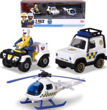 Купить игрушечный транспорт Dickie: Dickie Dickie Fireman Sam 3-Pack Toy Vehicle