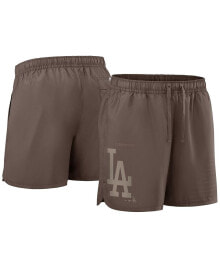 Nike men's Light Brown Los Angeles Dodgers Statement Shorts