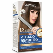 Набор для выпрямления волос в бразильском стиле Kativa Темно волосы (4 pcs)