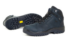 Мужские трекинговые ботинки Мужские кроссовки спортивные треккинговые синие кожаные высокие демисезонные 4F H4Z21 OBMH251 GRANAT