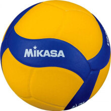 Волейбольные мячи Мяч волейбольный MIKASA V330W Для помещений Синий, Белый, Желтый 7500010007