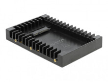 Computer connectors and adapters 3.5? Installation Frame for 2.5? SATA drive black - 8.89 cm (3.5&quot;) - Storage drive tray - 2.5&quot; - Serial ATA III - Black - Plastic