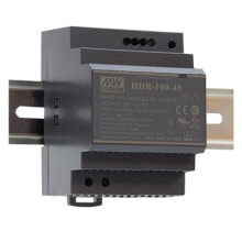Блоки питания для светодиодных лент mEAN WELL HDR-100-48 адаптер питания / инвертор