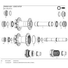 ZIPP ZM900 rear hub bearing kit