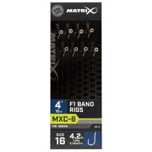 Грузила, крючки, джиг-головки для рыбалки mATRIX FISHING MXC-6 16 F1 Band 100 mm Leader