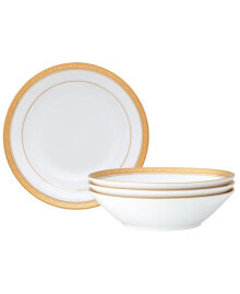 Noritake crestwood Gold Set of 4 Soup Bowls, Service For 4