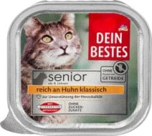 Nassfutter Katze mit Huhn, Senior, 100 g