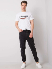 Мужские джинсы Мужские черные джинсы зауженные Factory Price -MOM0106-600-Black