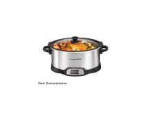 Hamilton Beach Stovetop Sear & Cook Slow Cooker (33662), 6 Quart Capacity, Stain