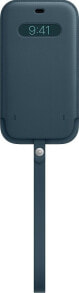 Кожаный чехол Apple iPhone 12 Pro Max с MagSafe балтийский синий