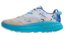 HOKA ONE ONE Speedgoat 4 Wide 防滑耐磨轻便 低帮 跑步鞋 男款 白蓝 / Кроссовки HOKA ONE ONE Speedgoat 4 Wide 1106528-TGT