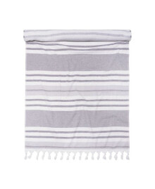 Superior racer Stripe Fouta Beach Towel with Tassels