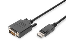 ASSMANN Electronic AK-340301-020-S видео кабель адаптер 2 m DisplayPort DVI-D Черный