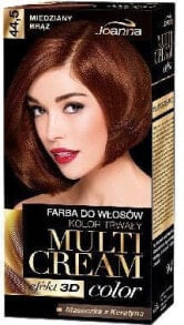 Краска для волос joanna Multi Cream Color No.44.5 Стойкая краска для волос, оттенок медный бронзовый