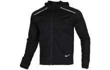 Nike Shield 反光双向拉链运动连帽夹克 男款 黑色 送男生 / Куртка Nike Shield BV4881-010