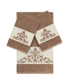 Linum Home scarlet 3-Pc. Embellished Towel Set