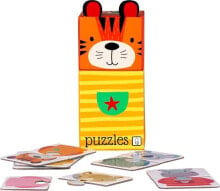Деревянные пазлы для детей barbo Toys Puzzle dla dzieci 6 układanek po 2el Zwierzątka