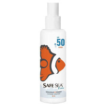 Средства для загара и защиты от солнца SAFE SEA SPF50 Junior Protects Against Jellyfish Spray Sunscreen 100ml