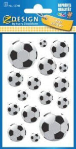 Наклейки для детского творчества Avery Zweckform Paper Stickers - Football 3 (106665)